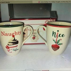 Lenox NAUGHTY AND NICE MUGS